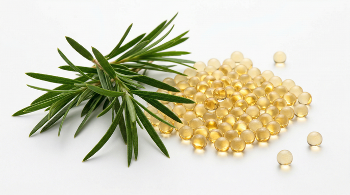 Aceite de árbol de té microencapsulado